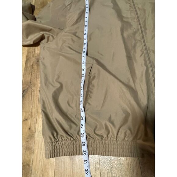 Chaps Men’s 4XB Tan Harrington Golf Jacket Plaid Lined Zip Front - Picture 9 of 10